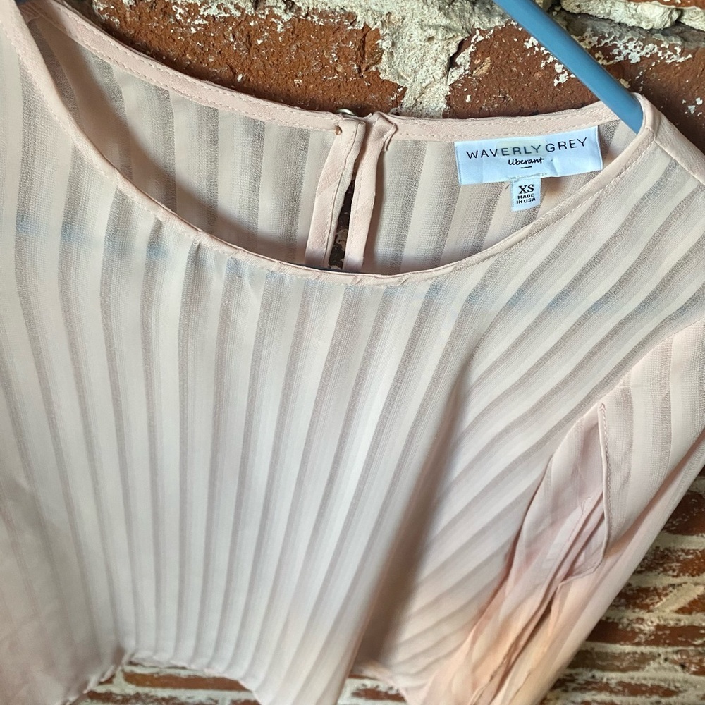 Waverly Grey pink blouse with open sleeves - Picture 5 of 6